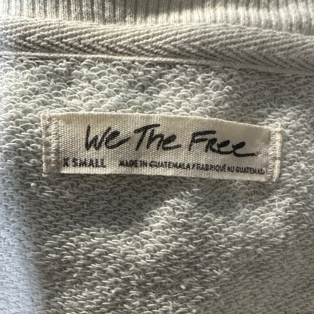 NWOT Free People We The Free Camden Sweatshirt in Cream - Size XS - Picture 9 of 9